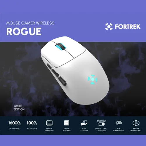 MOUSE SEM FIO FORTREK ROGUE - Imagem 3